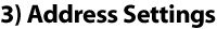 Address Settings