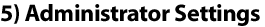 Administrator Settings