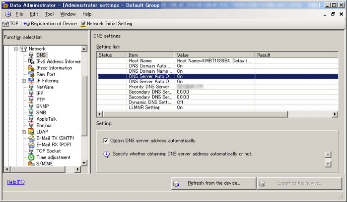 Administrator Settings